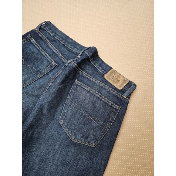 Polo Ralph Lauren Jeans Men’s 34x30 The Hampton Relaxed Straight Medium Wash - Picture 10 of 12